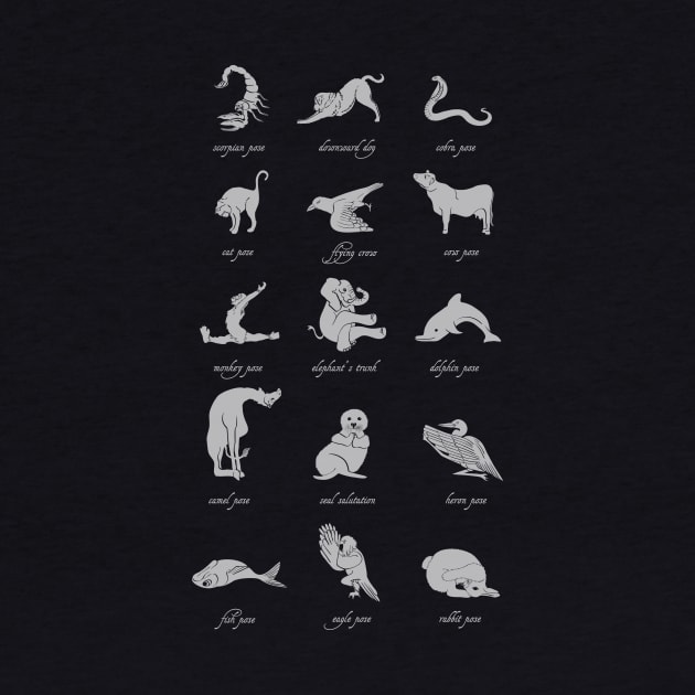 Animal Yogis_White by kellabell9